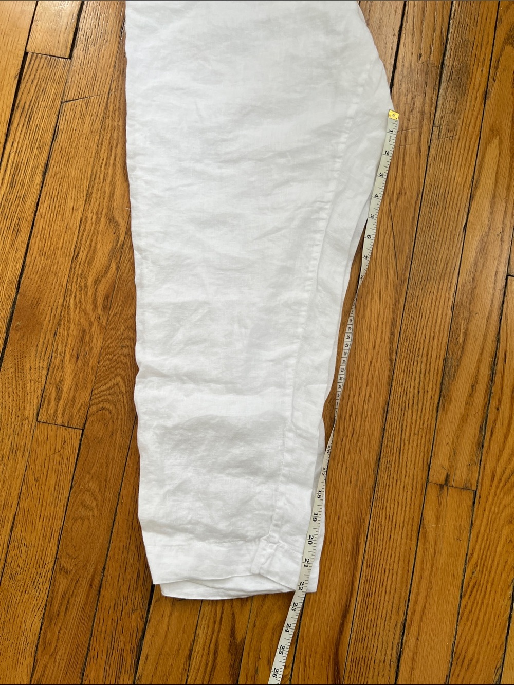 White Linen Pajama Set Size Large - Picture 4 of 6